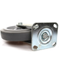 8 inch heavy duty plate swivel  mute TPR casters